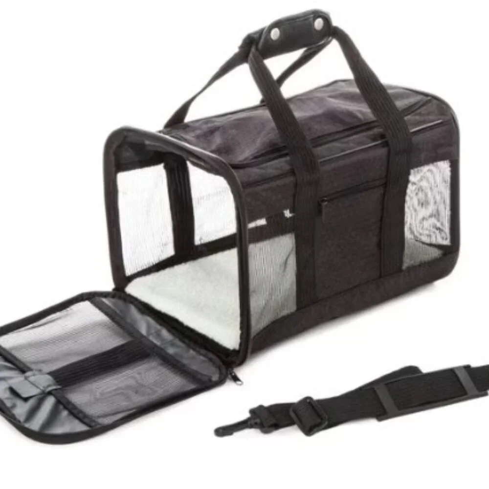 Travel Pet Carrier, Sherpa To Go Black, Medium